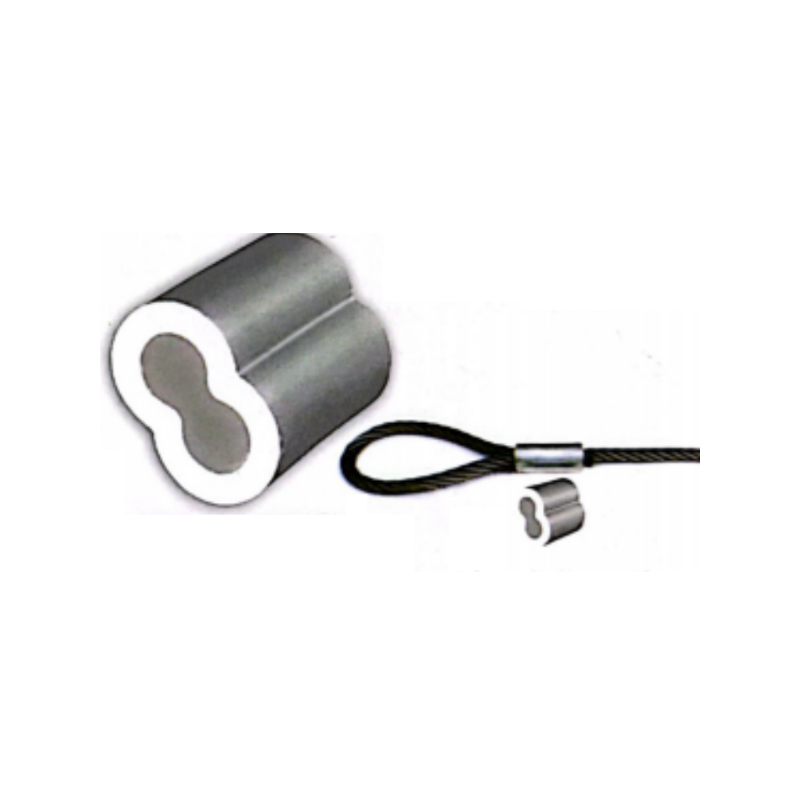 Manșon de clepsidră din aluminiu SAFETYLIFT de înaltă precizie pentru cablu de sârmă